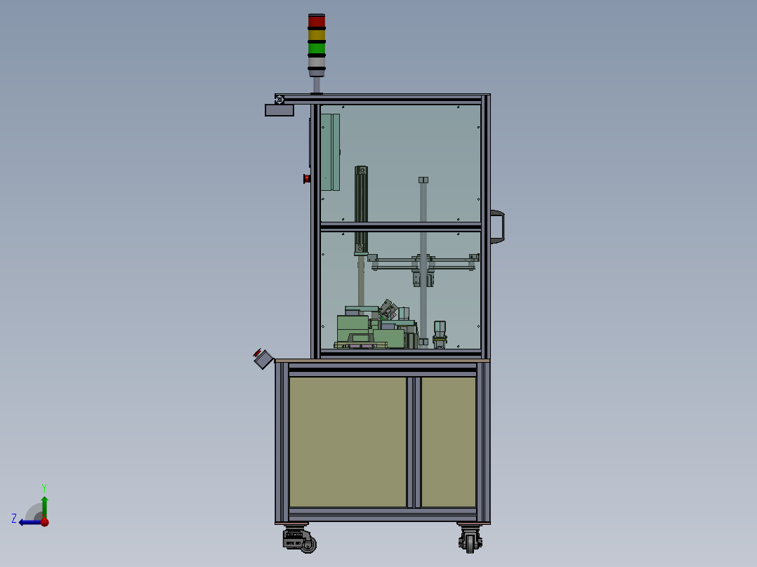 汽车大盖组装密封圈柱塞和打螺丝sw20可编辑右视图