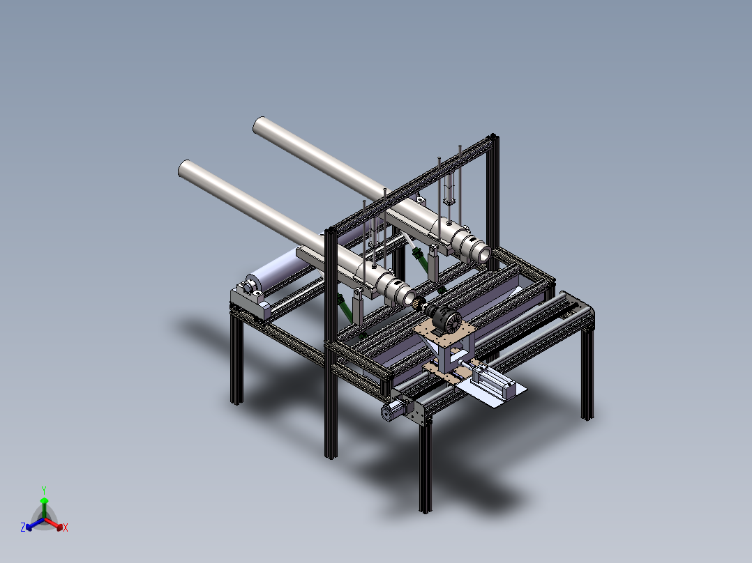 螺杆钻具内孔磨床sw18可编辑正等轴测图