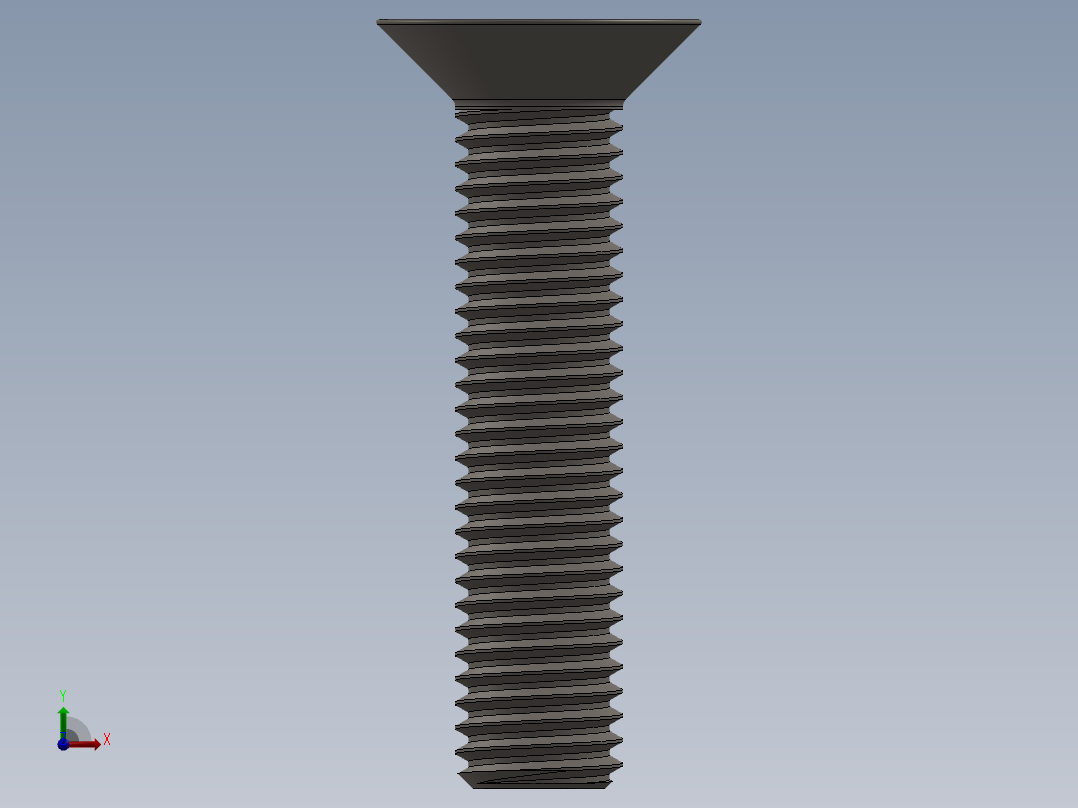 Screw_ISO_10642_M12x55_A2.SLDPRT前视图