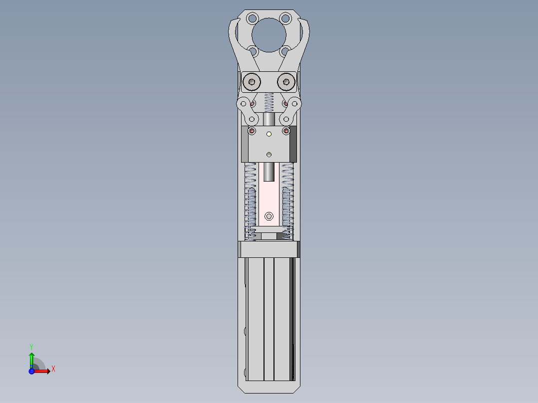前进夹爪前视图