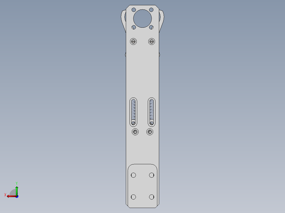 前进夹爪后视图