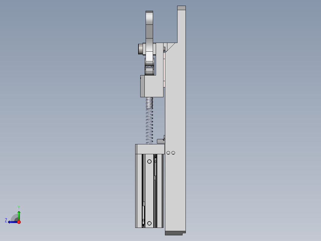 前进夹爪右视图
