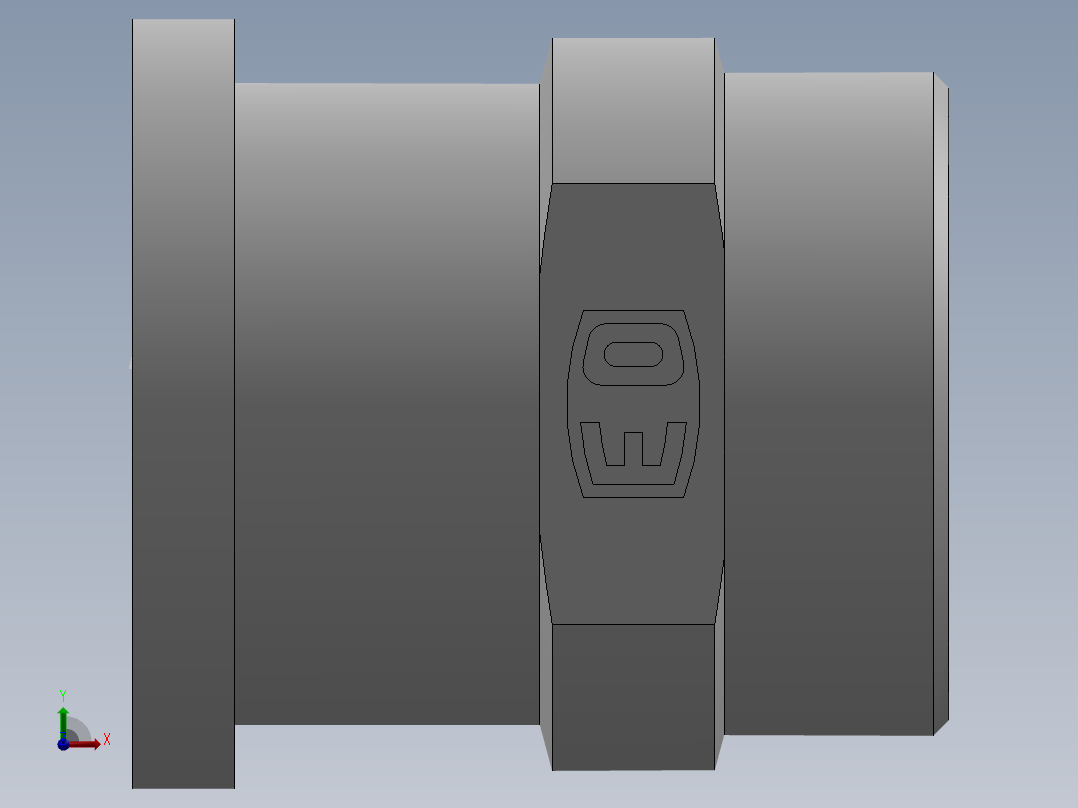 法兰接头、1CFL-52-24前视图