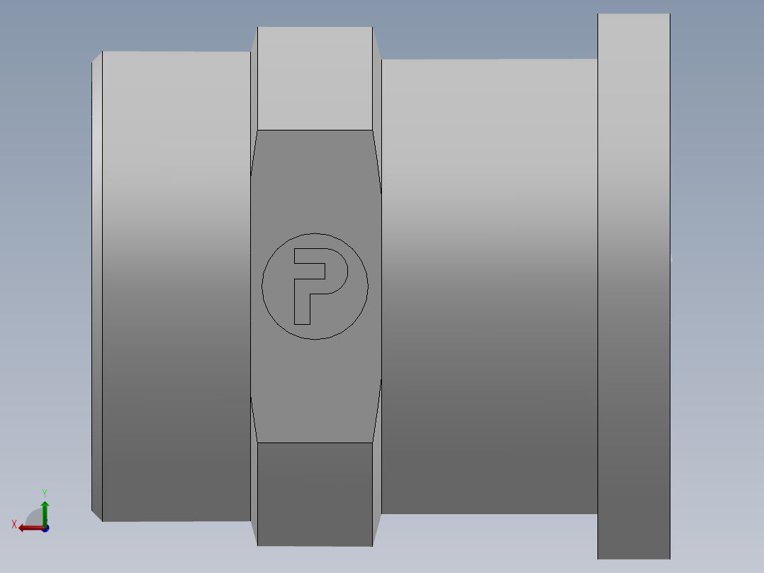 法兰接头、1CFL-52-24后视图