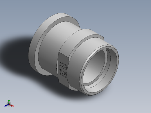 法兰接头、1CFL-52-24正等轴测缩略图