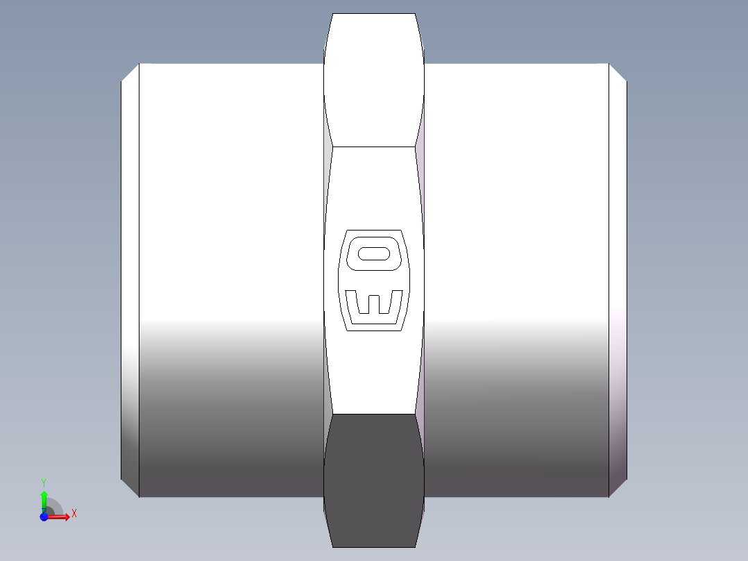 直通接头-G、1C-30前视图