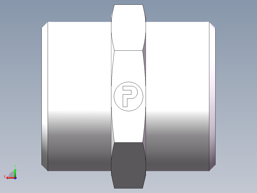 直通接头-G、1C-30后视图