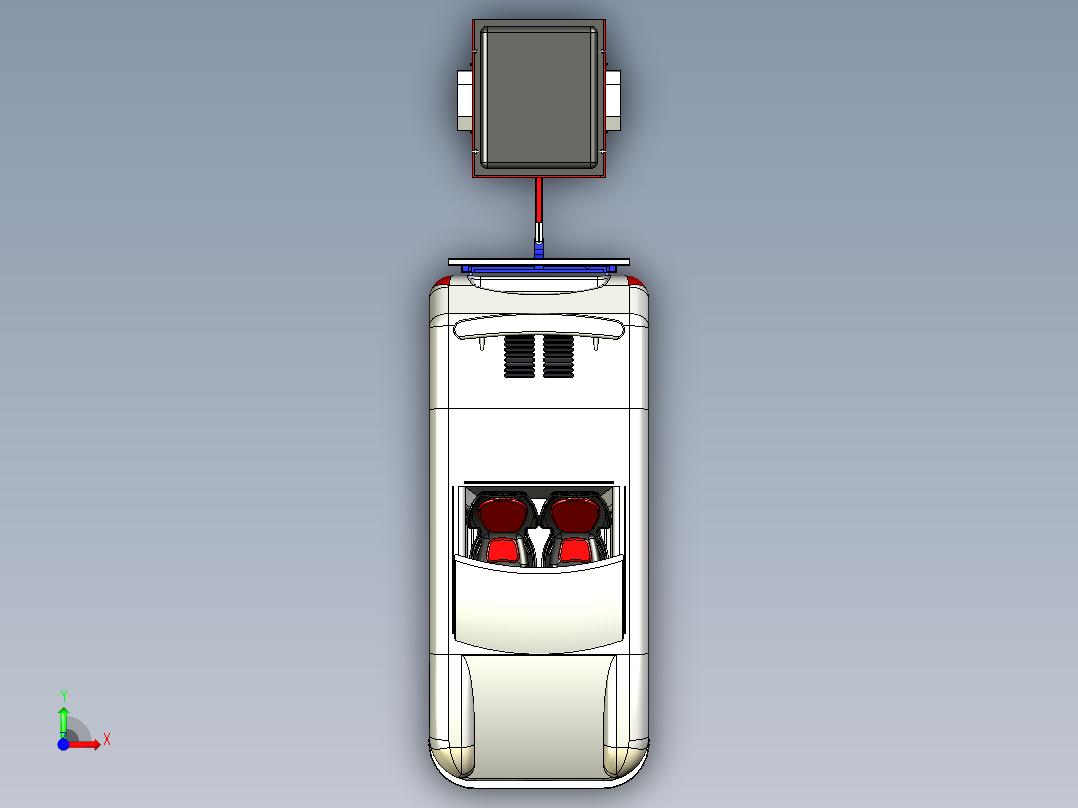 B2004364-猎鹰风洞模拟前视图