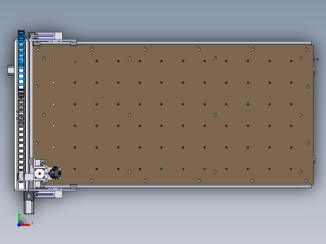 三轴木工雕刻机前视图