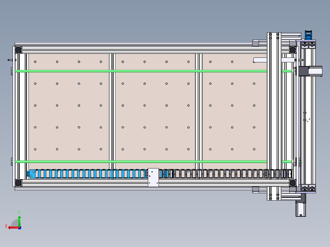 三轴木工雕刻机后视图