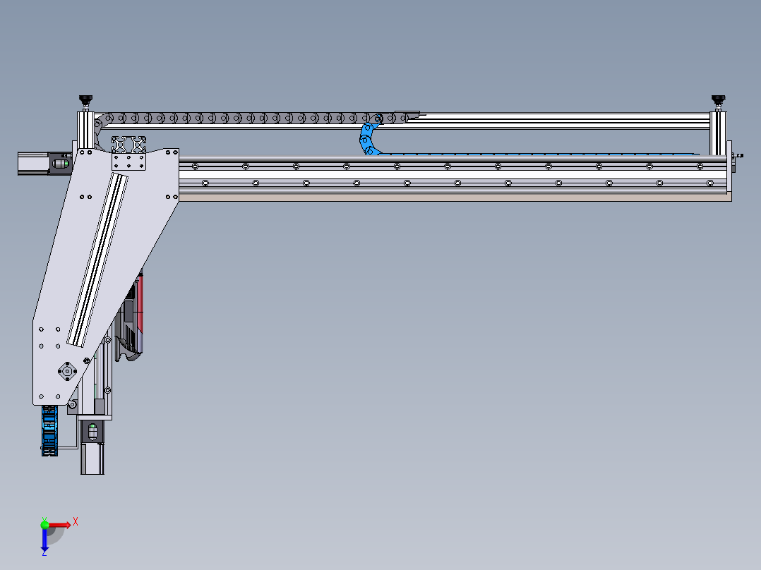 三轴木工雕刻机俯视图