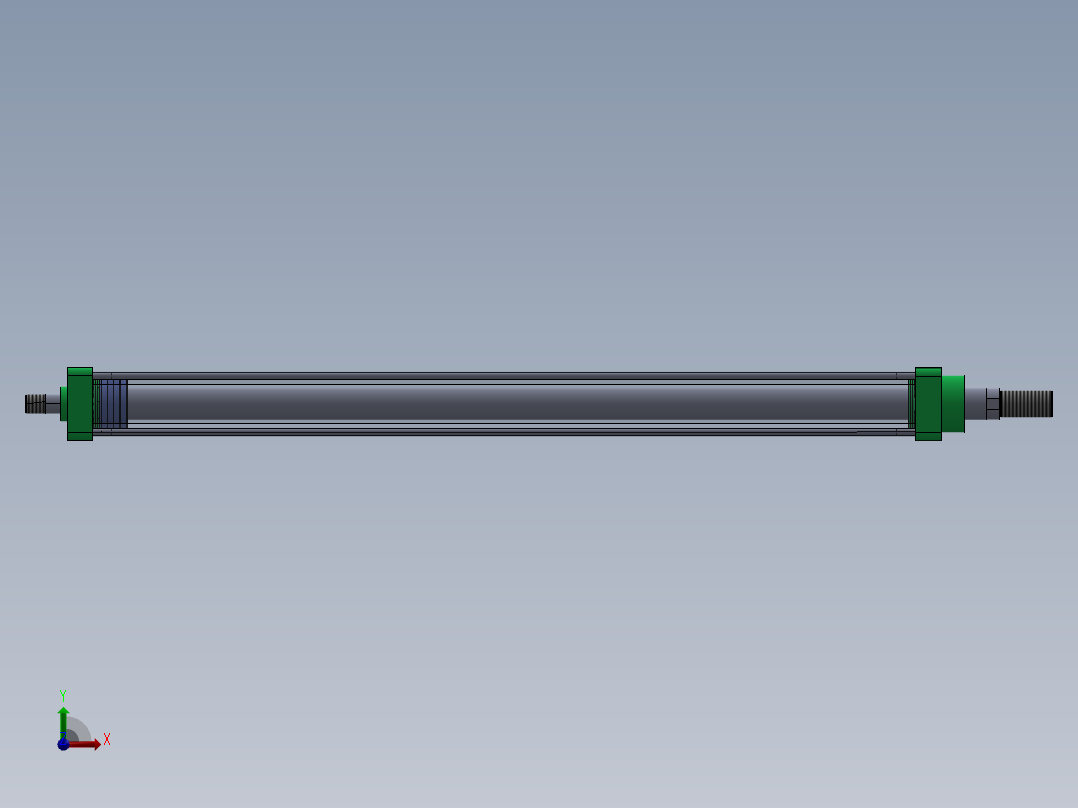 蓝色气动气缸100x50x1240-mm-1.snapshot.1前视图