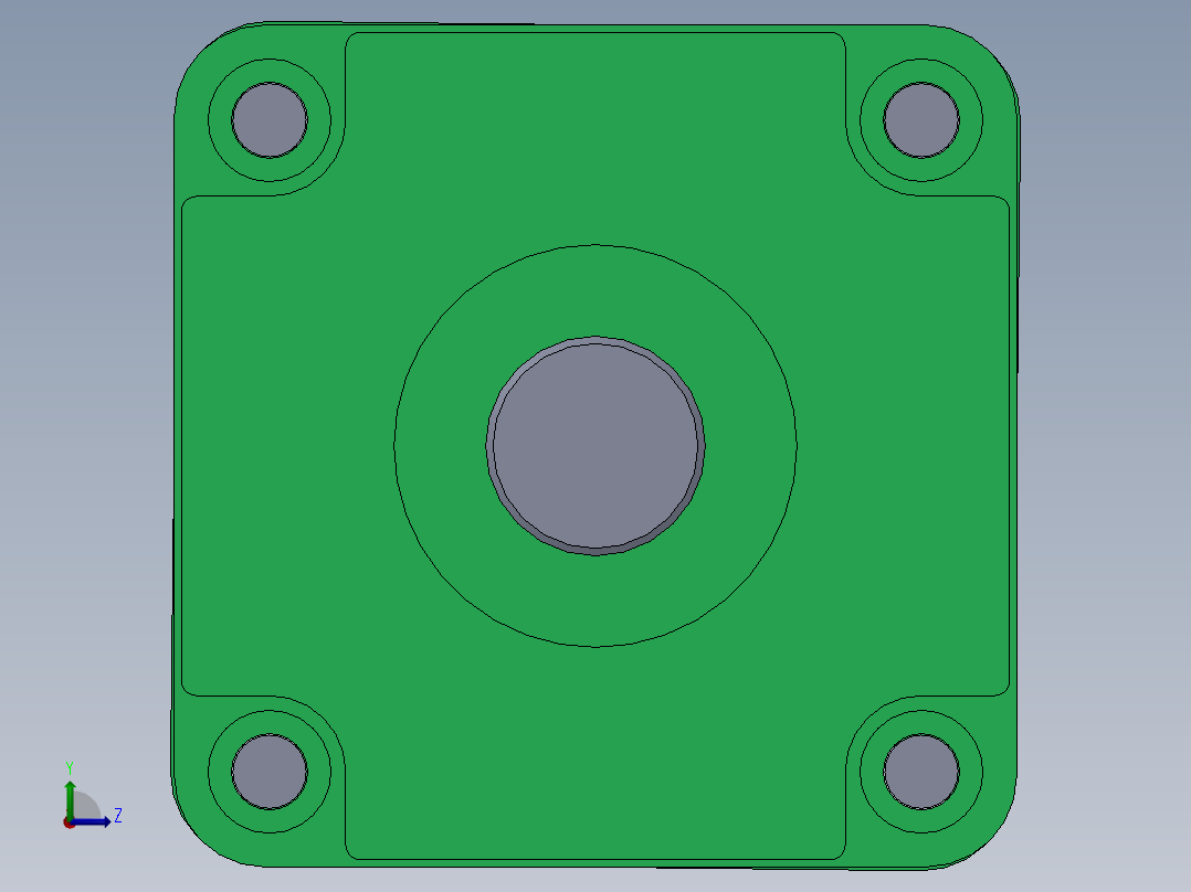 蓝色气动气缸100x50x1240-mm-1.snapshot.1左视图