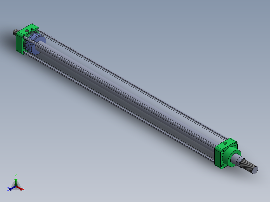 蓝色气动气缸100x50x1240-mm-1.snapshot.1正等轴测图