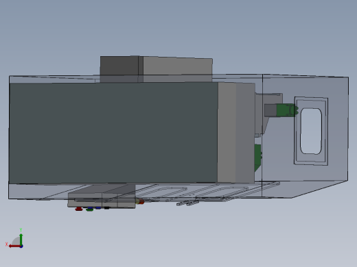 数控机床、简易热熔钻机床设备3D模型 Solidworks设计后视缩略图