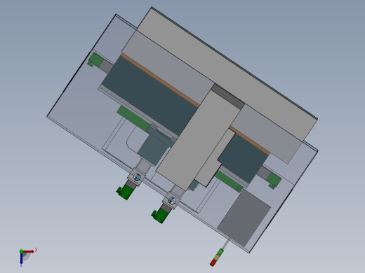 数控机床、简易热熔钻机床设备3D模型 Solidworks设计俯视缩略图