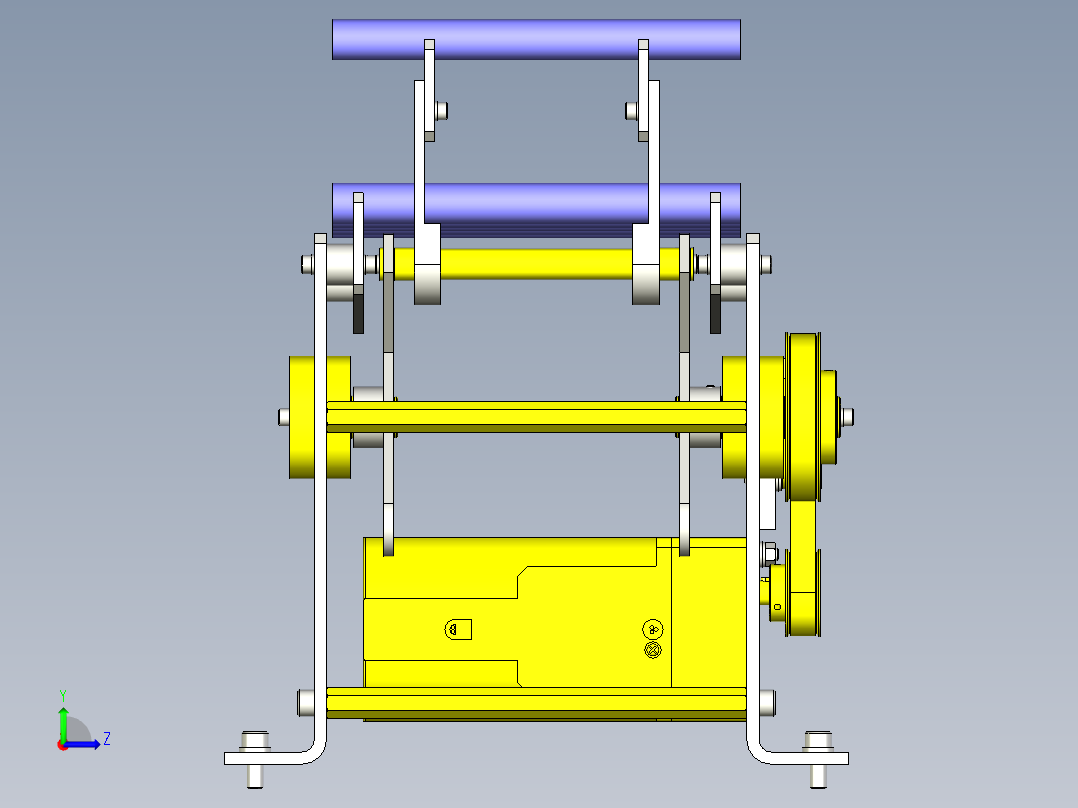 升降和搬运机构左视图