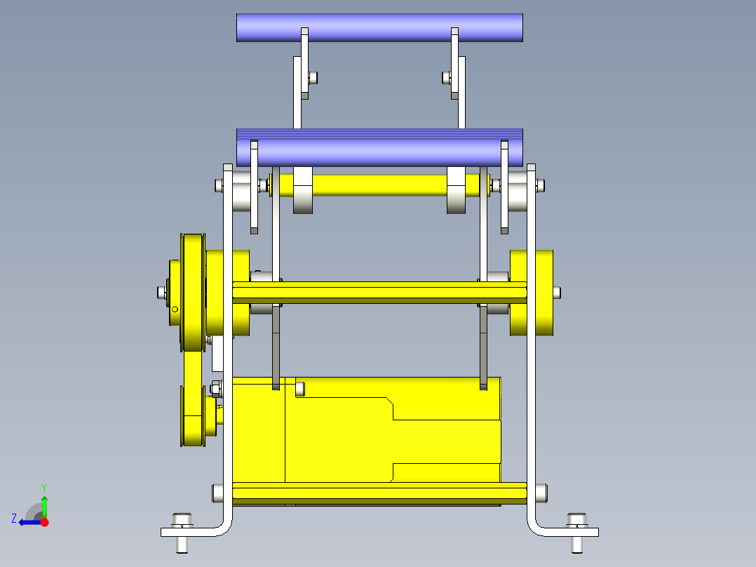 升降和搬运机构右视图