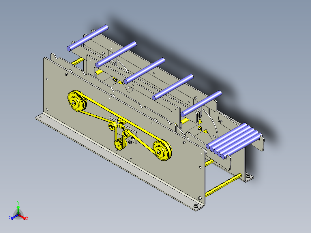 升降和搬运机构正等轴测图