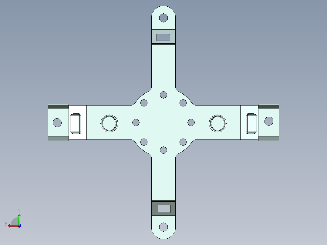 钣金产品（壁挂支架）后视图
