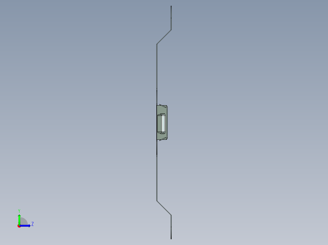 钣金产品（壁挂支架）左视图