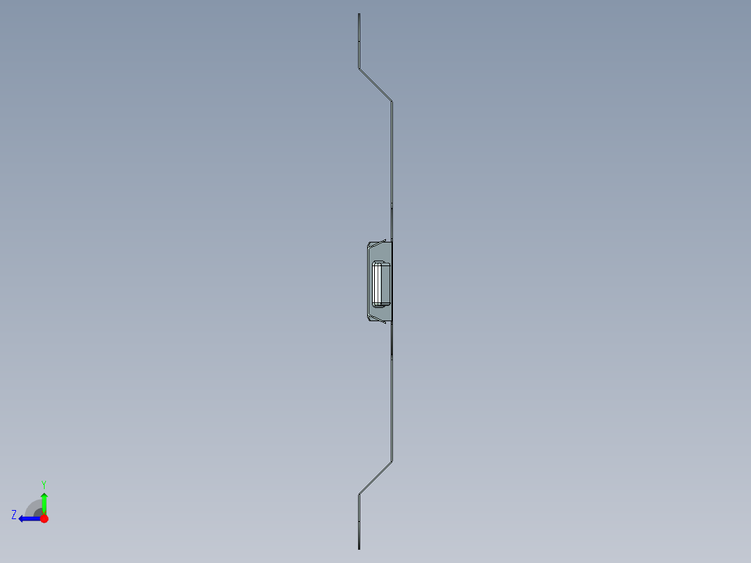 钣金产品（壁挂支架）右视图