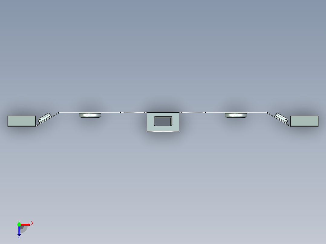 钣金产品（壁挂支架）俯视图