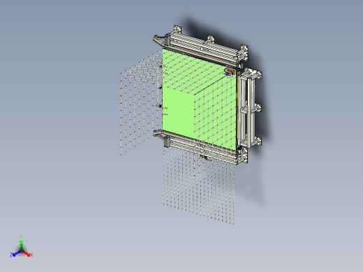 网笼料车+定位装置