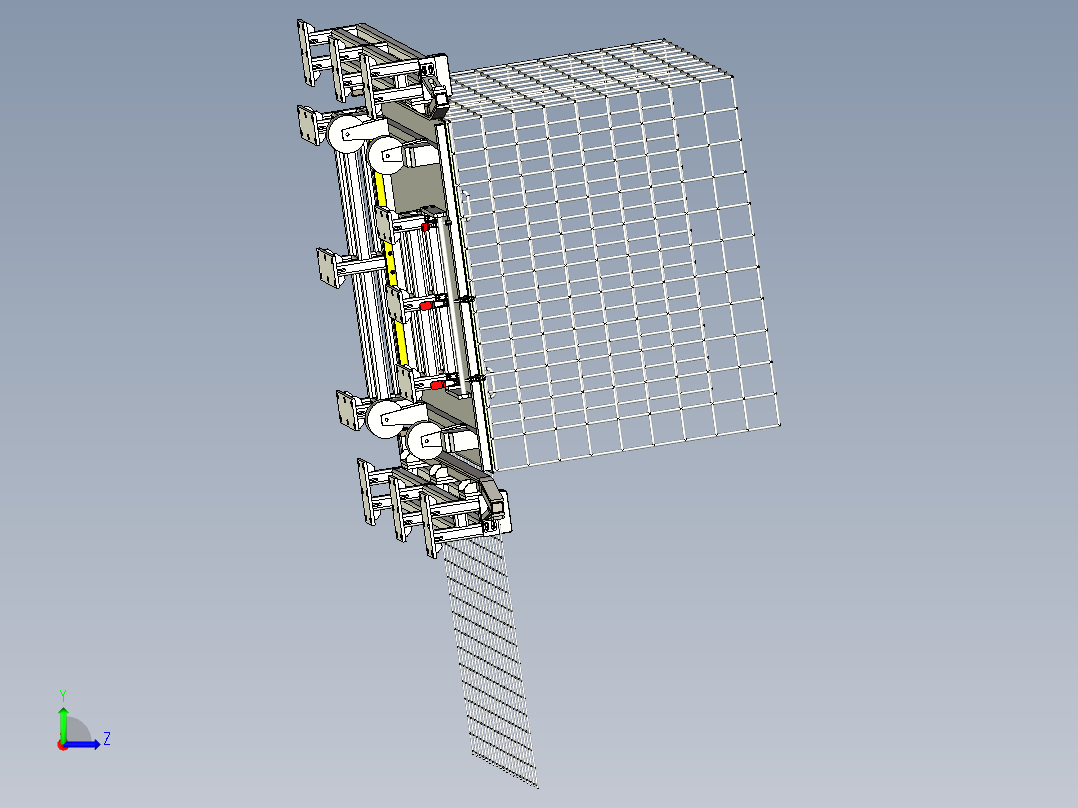 网笼料车+定位装置左视图