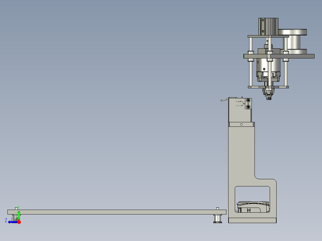 ZGD1V71FAE08-E000-O型圈上料模组含振动盘右视图