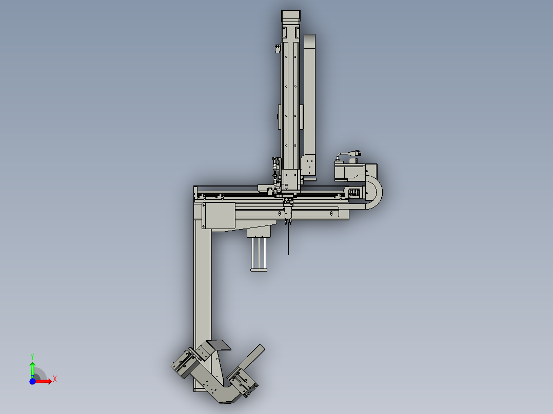 YLU055-001-隔板抓取模组前视图