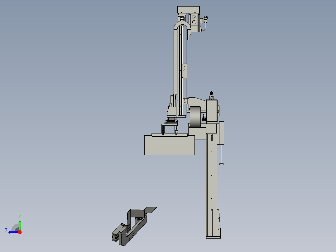 YLU055-001-隔板抓取模组右视图