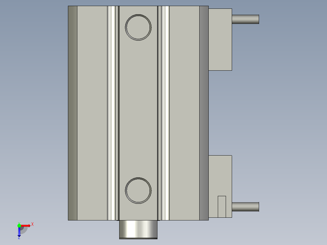 塑胶件自动加螺纹设备设计-A_CDQ2A40-40D-A73俯视图