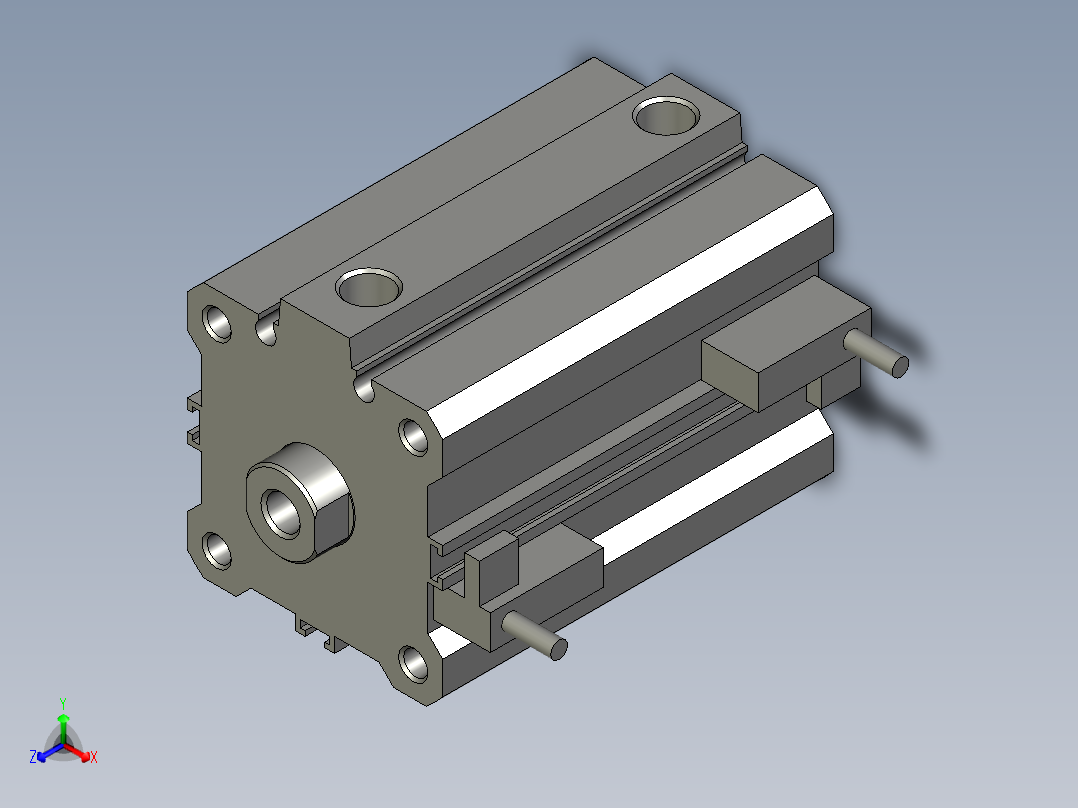 塑胶件自动加螺纹设备设计-A_CDQ2A40-40D-A73正等轴测图