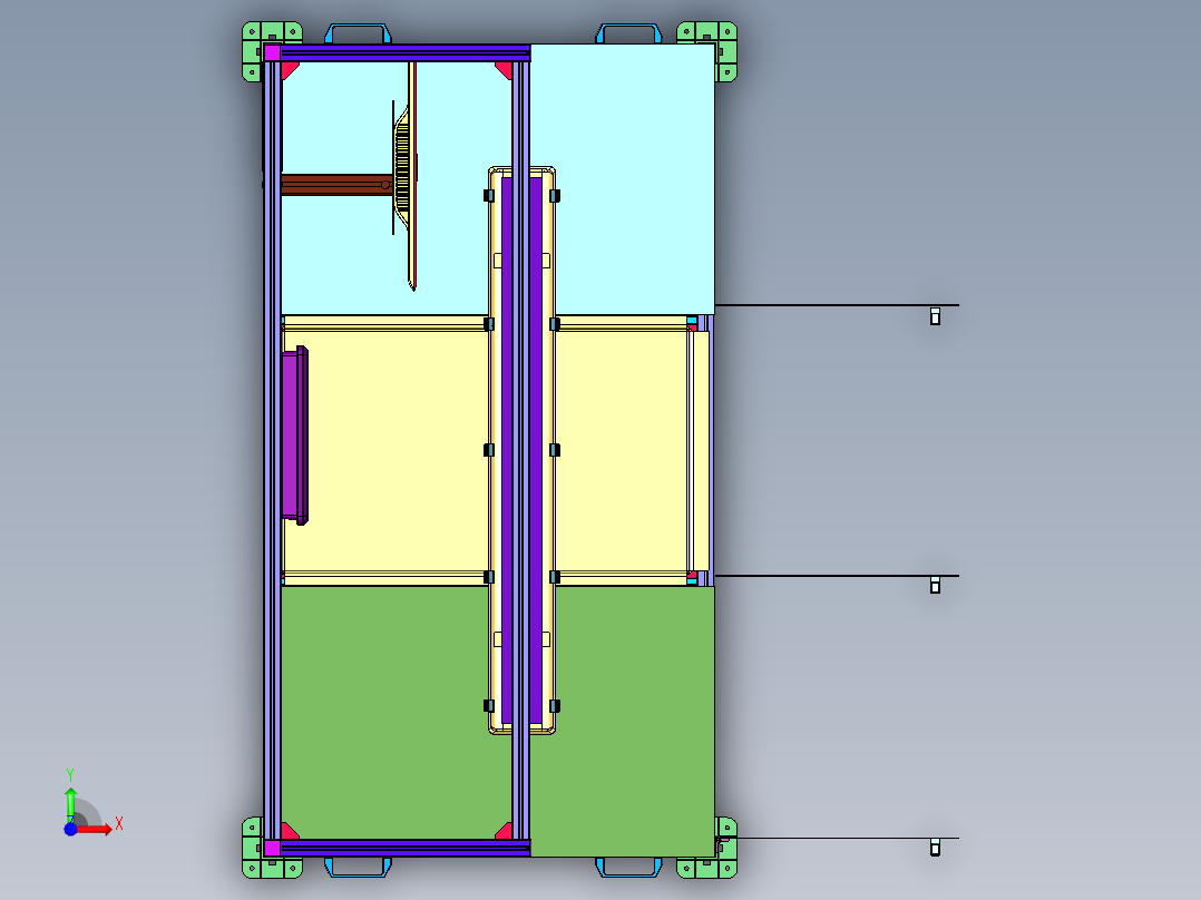 配件密封性检测机前视图