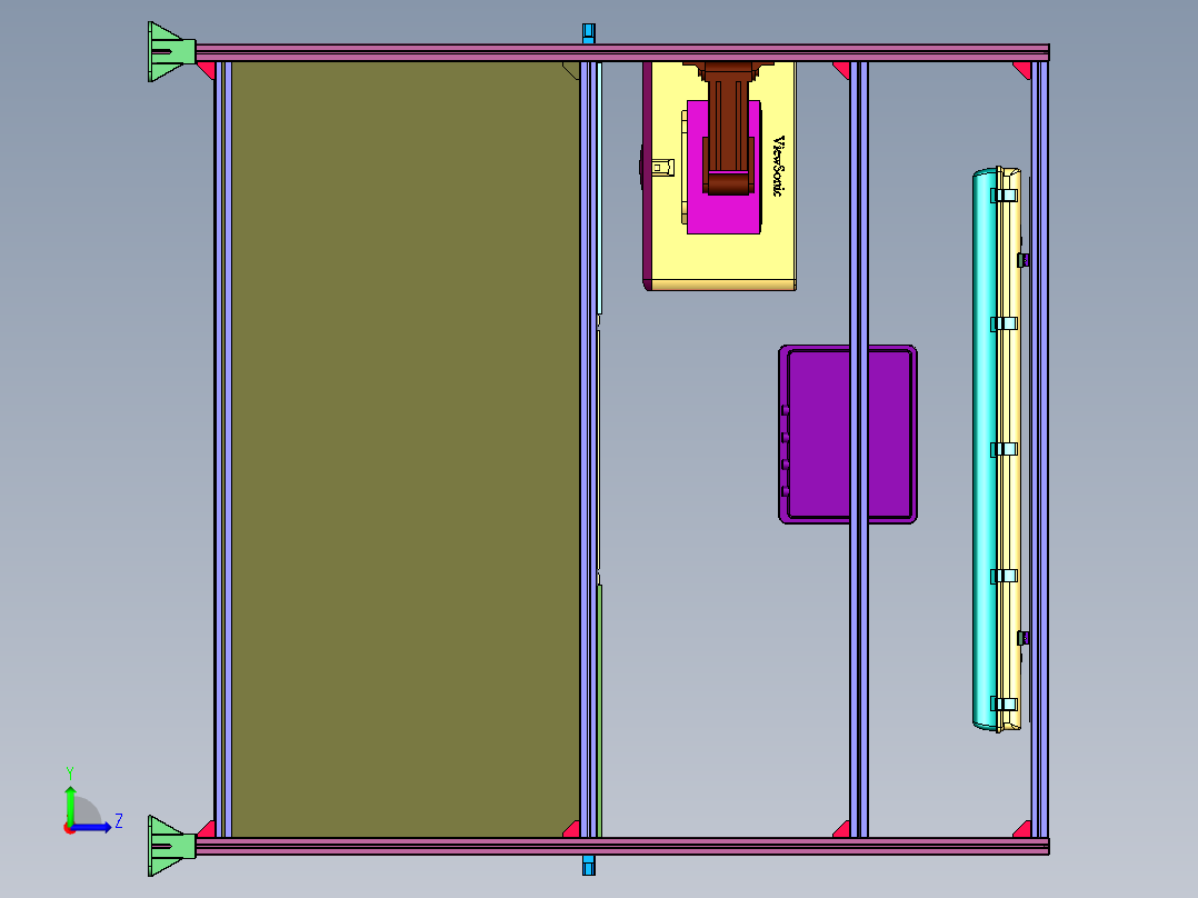配件密封性检测机左视图