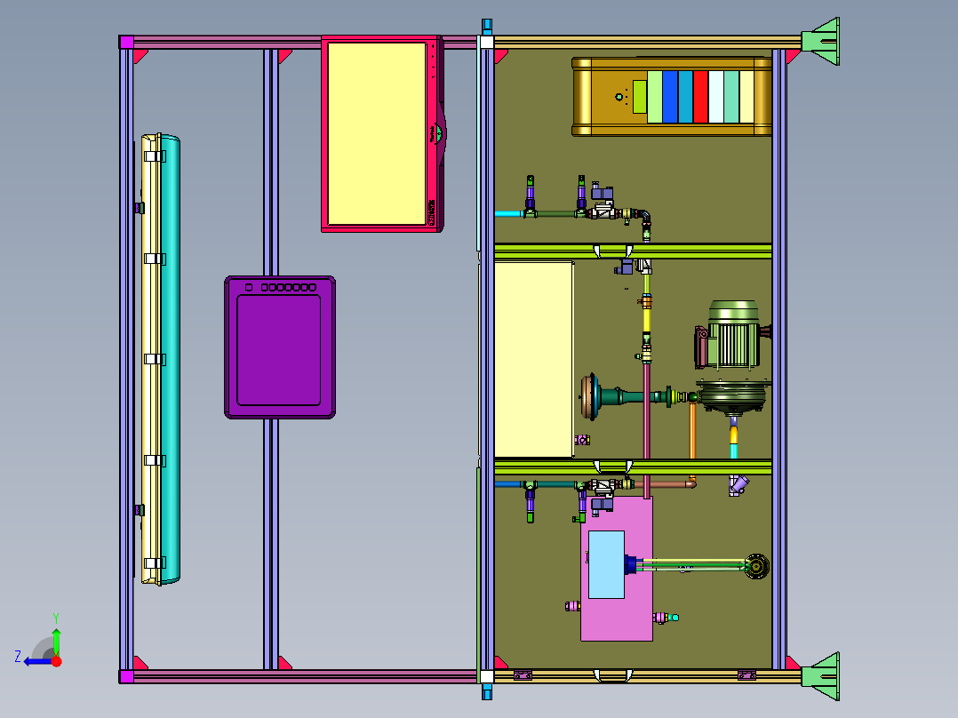 配件密封性检测机右视图