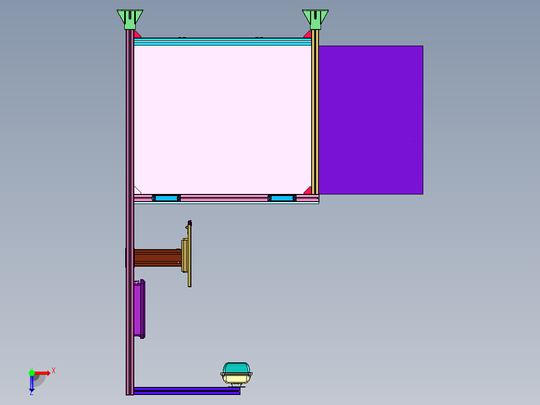 配件密封性检测机俯视图