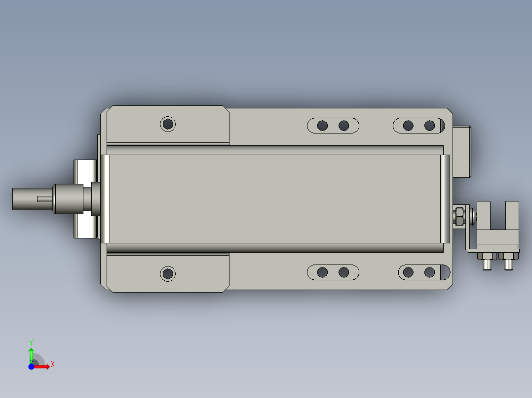 M077-KK50-150-100W带联轴器反折前视图