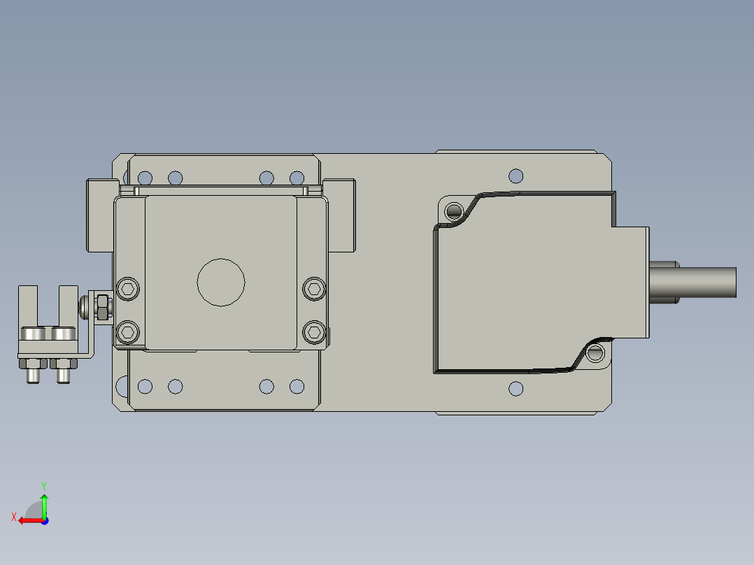 M077-KK50-150-100W带联轴器反折后视图