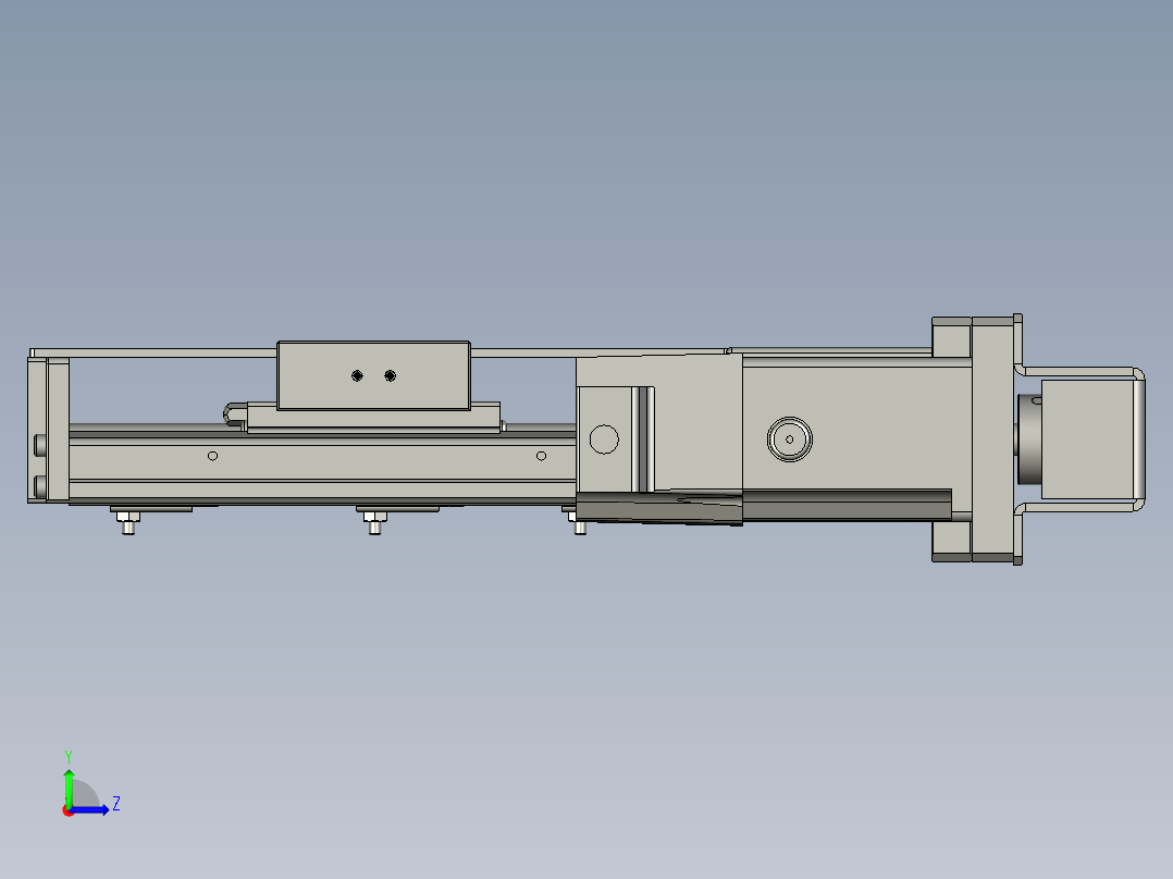 M077-KK50-150-100W带联轴器反折左视图
