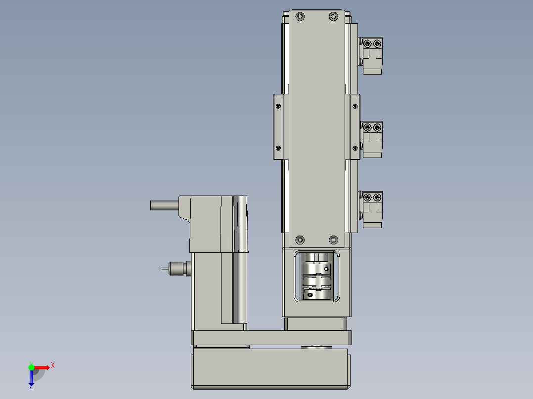 M077-KK50-150-100W带联轴器反折俯视图