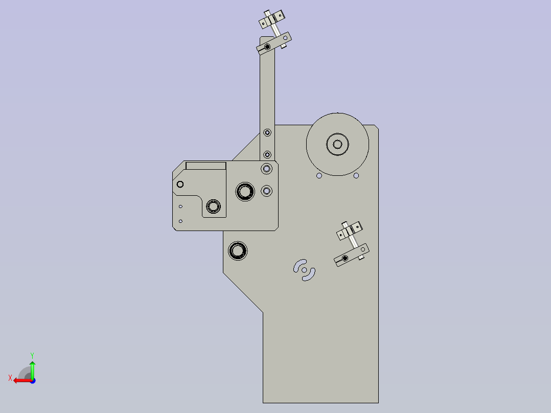 全自动铜膜天线切割检测自动化生产线S2d01-007上薄膜贴附组件后视图