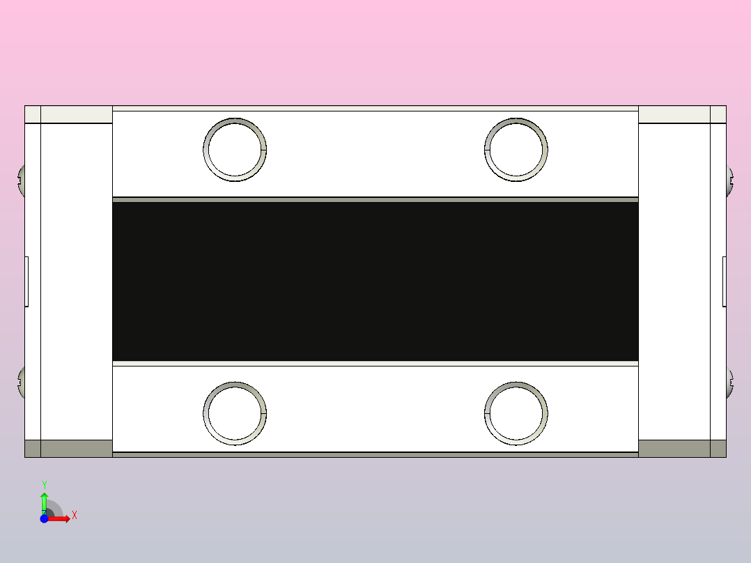 Hiwin MGN7 MGN9 MGN12 MGN15导轨前视图