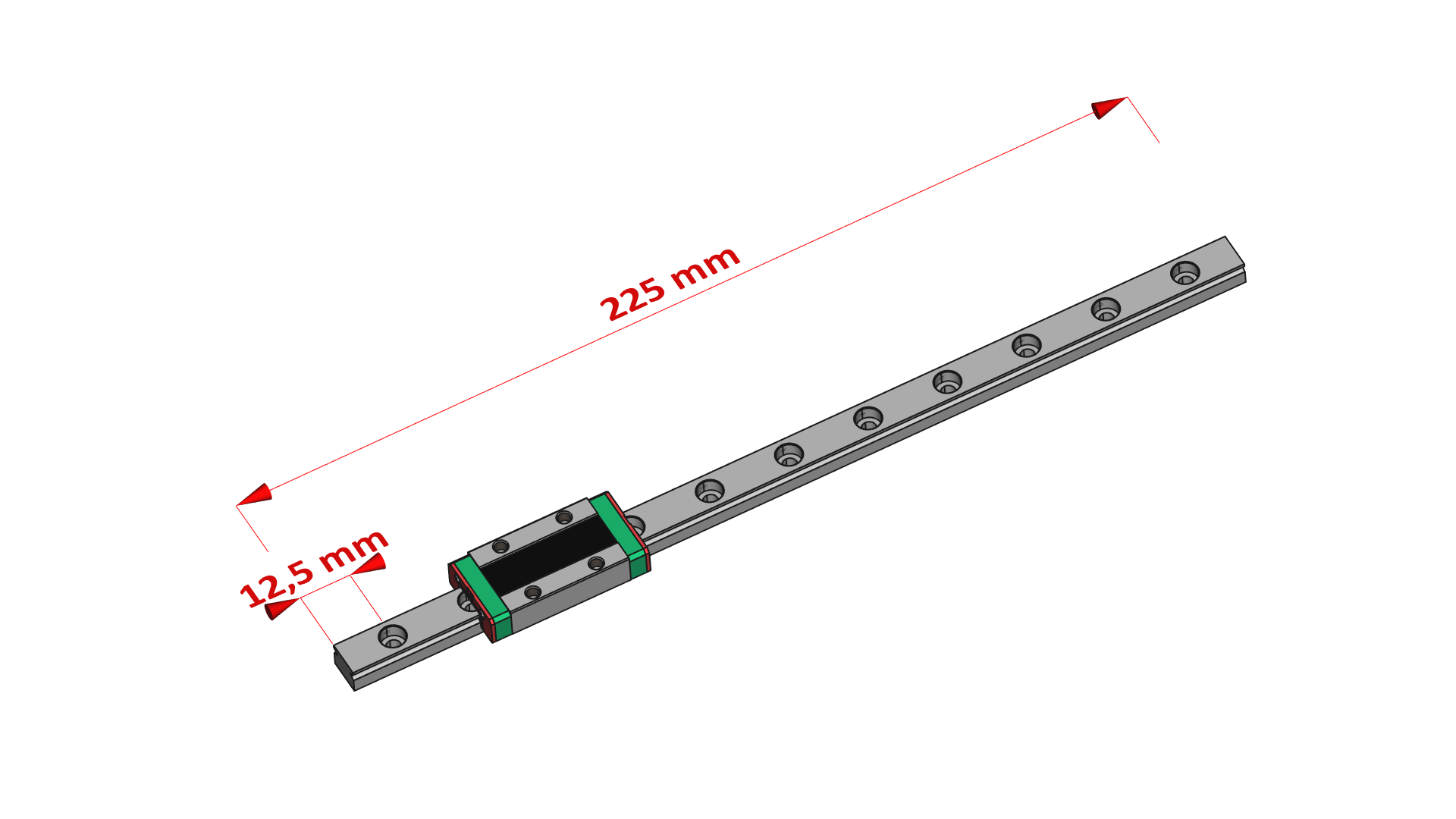 Hiwin MGN7 MGN9 MGN12 MGN15导轨