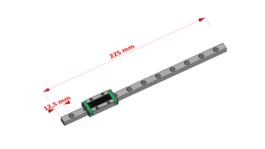 Hiwin MGN7 MGN9 MGN12 MGN15导轨缩略图