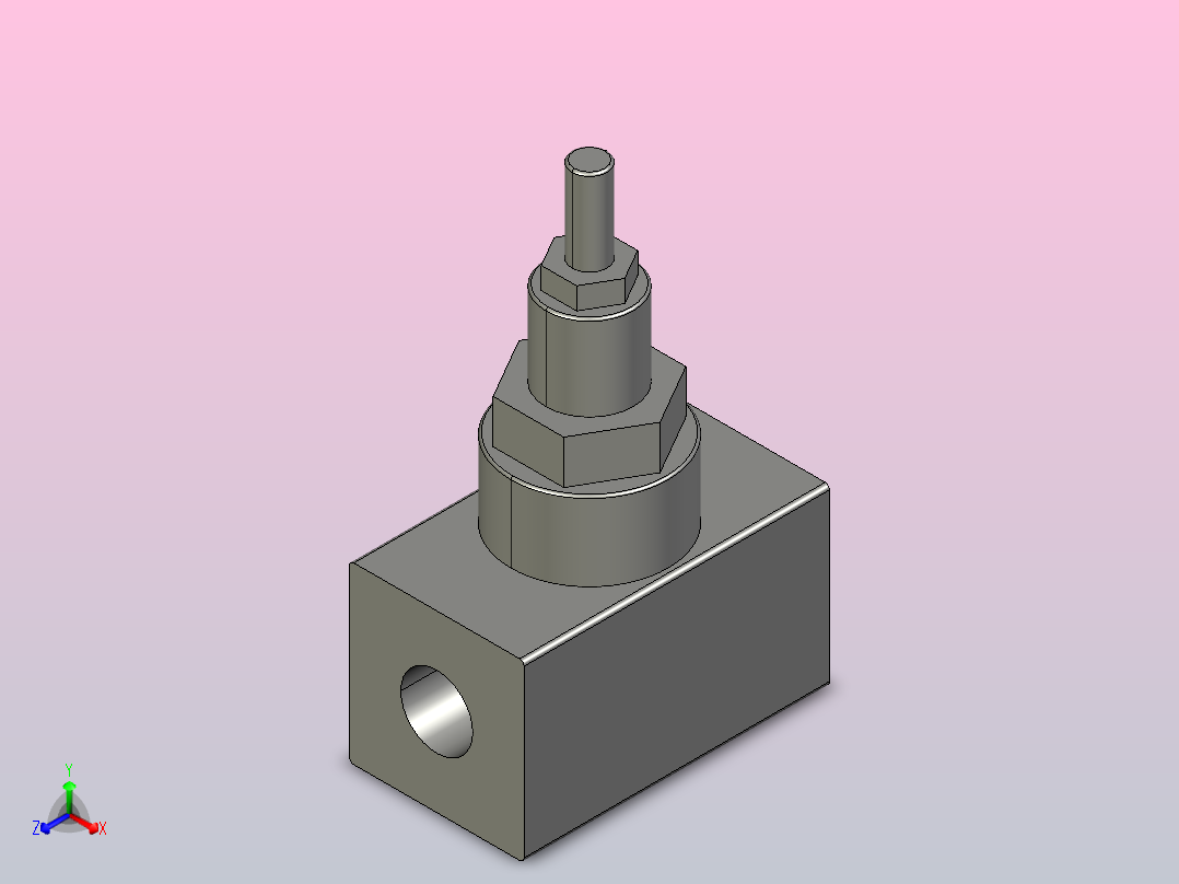 LF型节流阀-螺纹连接[LF-L10C]主视图