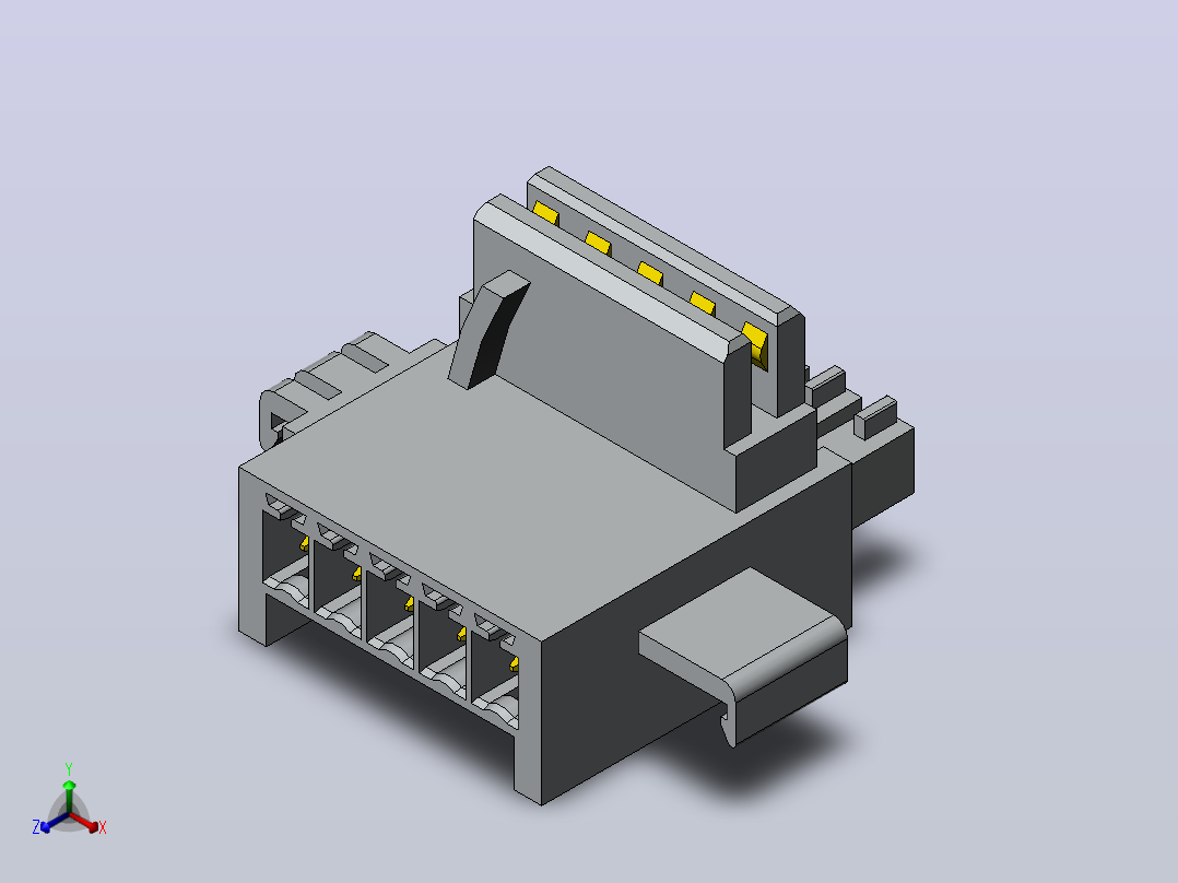 PCB接口10 (1)正等轴测图