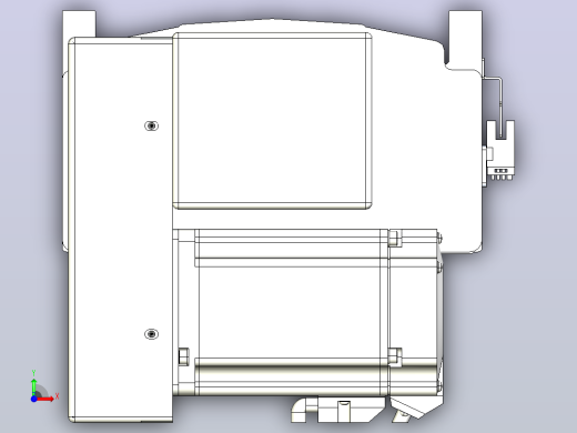 皮带直线轴半封闭可选导轨TPA-HNB-202D-140-L1800-LP-Y-P75-N3前视缩略图