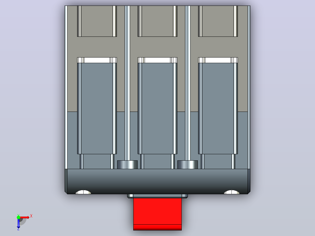 CDM6i塑壳断路器[CDM6Li-1254P]德力西俯视图